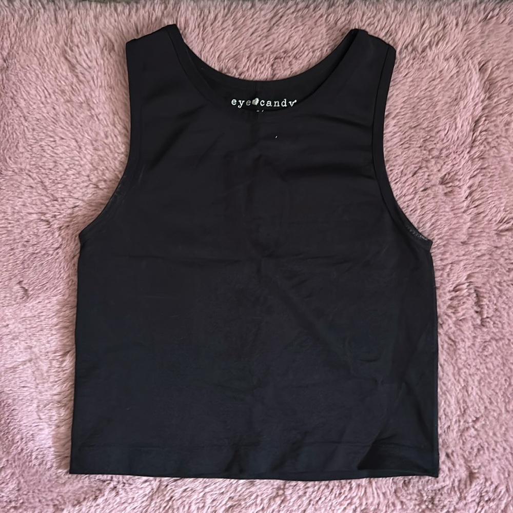 Black tank top